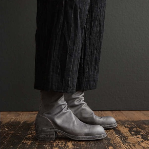GUIDI 788Z Back Zip Mid Boots Grey - Picture 2 of 9
